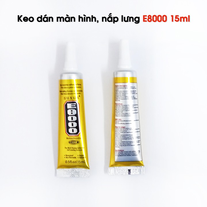 Keo Dán Màn Hình Nắp Lưng Điện Thoại E8000 Loại 15ml