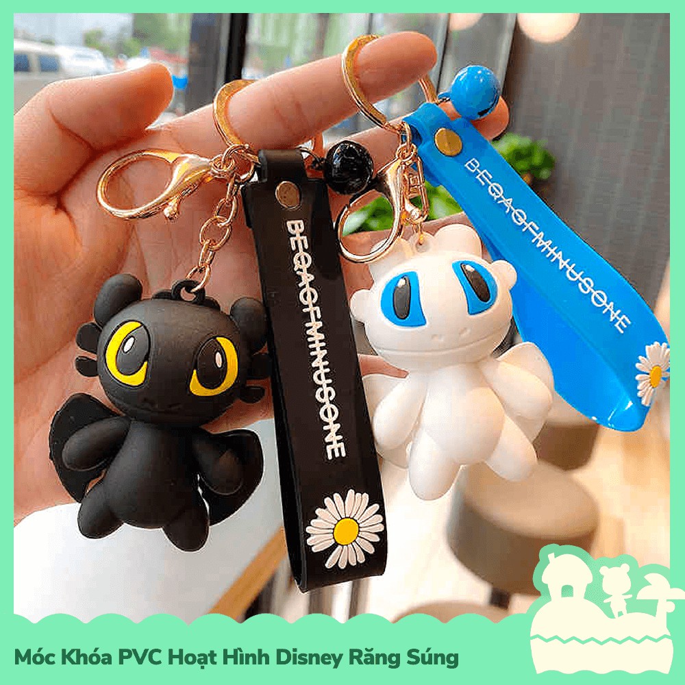 [Sẵn VN] Móc Khóa PVC Nhân Vật Hoạt Hình Răng Súng Toothless Light Furry How To Train Your Dragon