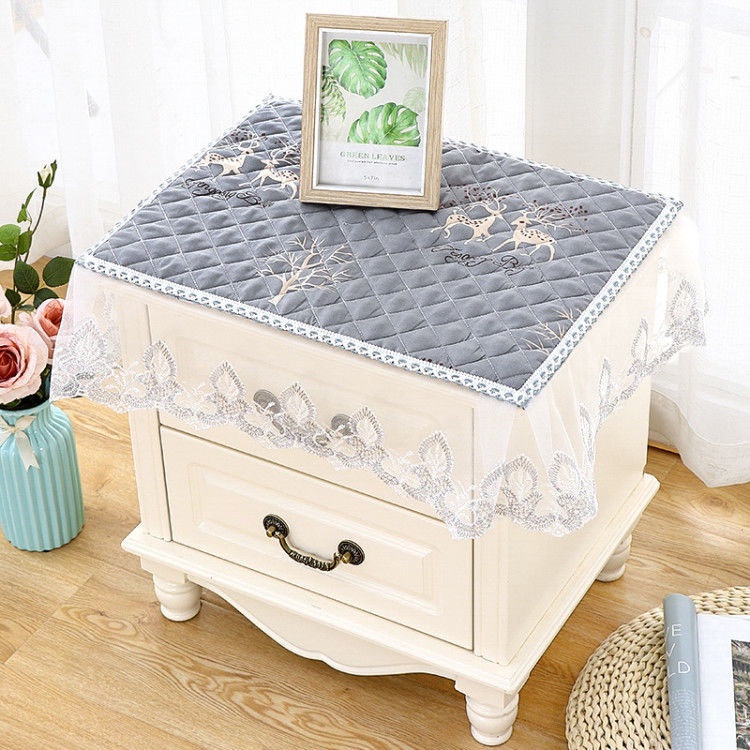 Vỏ Bọc Máy Giặt / Tủ Lạnh Chống Bụi Bẩn Tiện Dụng △☁Khăn Trải Bàn Tròn Cỡ Nhỏ Thiết Kế Dễ Thương Ốp