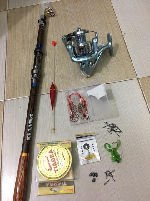 Bộ Câu Cá Đẳng Cấp Cần Shimano Tay Gỗ Kèm Phụ Kiện giá siêu rẻ