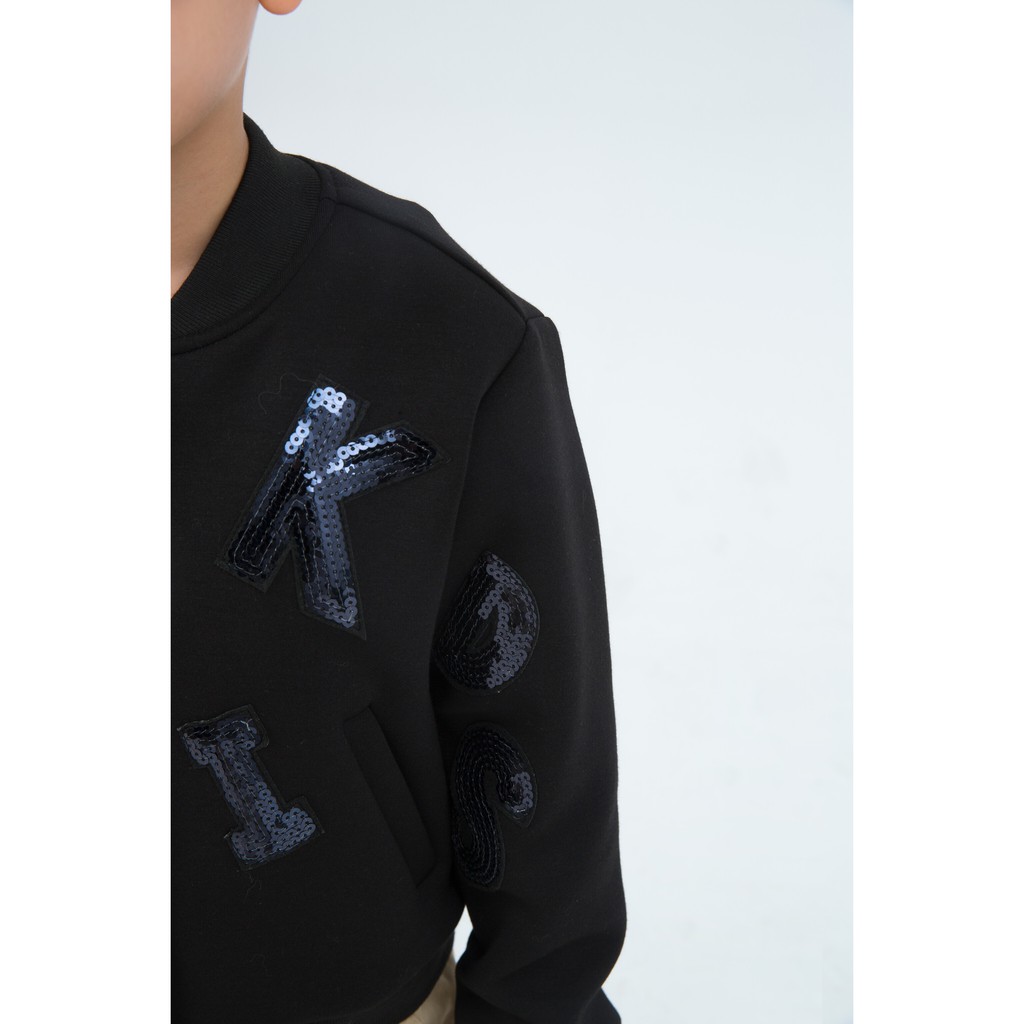 Áo khoác bomber cho bé trai IVY moda MS 77K0976