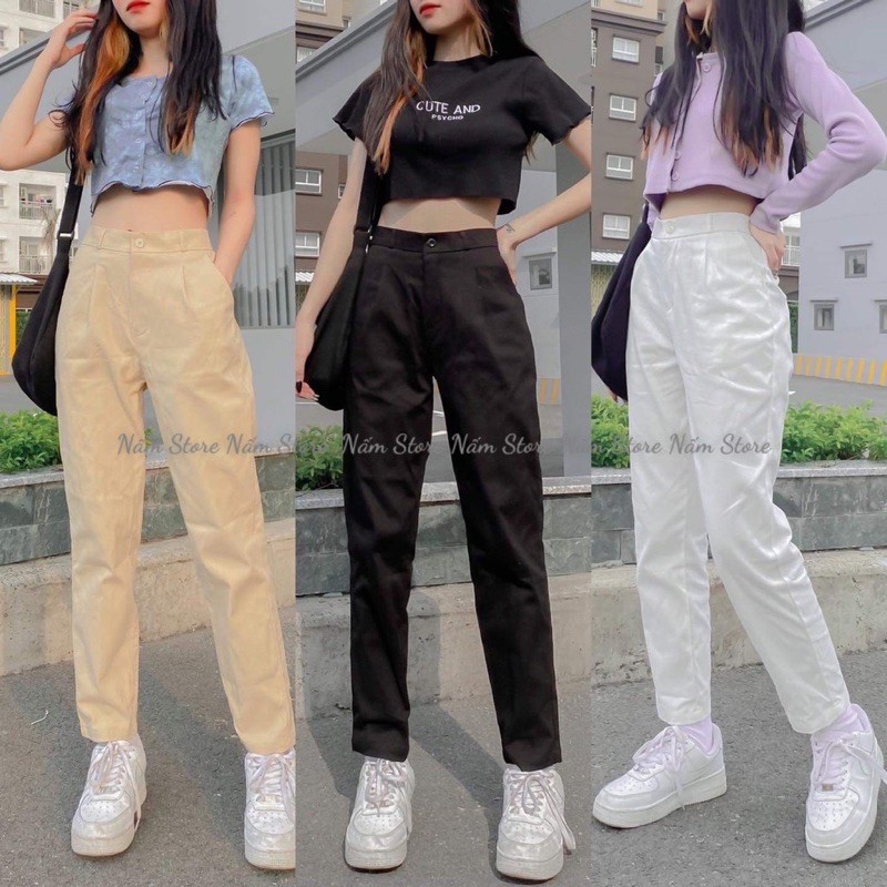 Quần Baggy Kaki CONI PANTS Lưng Tây Phối Chun Ulzzang Unisex