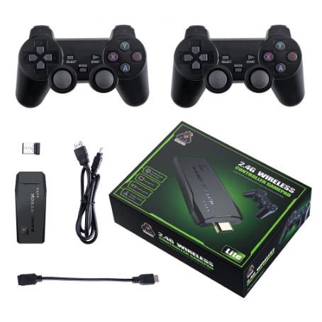 Máy Chơi Game 4 Nút HDMI Không Dây Hơn 3000 Trò Chơi, Máy Chơi Game Cổ Điển ATARI / PS1 / FC / GBA / SFC