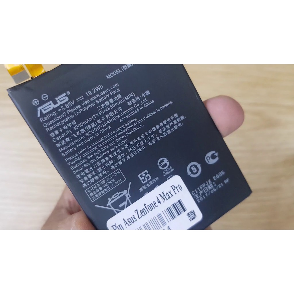 Pin Asus Zenfone 4 Max Pro ZC554KL, X00LD dung lượng 5000mAh Zin 100% Có BH