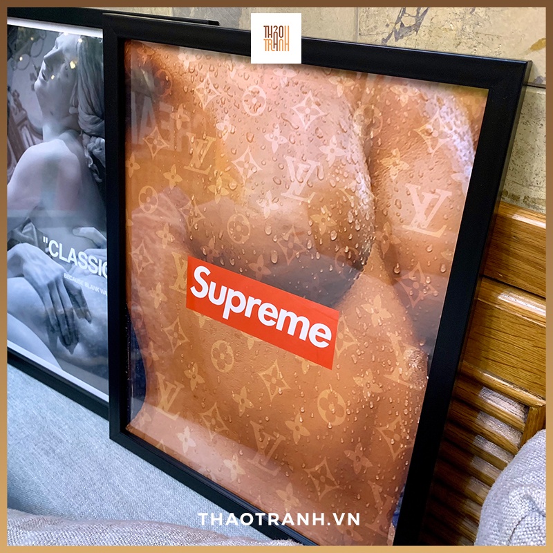 Tranh Hypebeast-Supreme,LV,Off-White 30x40,40x50 - Tranh Decor- Độc Lạ,Trang Trí Phòng Hypebeast,Sneakerhead