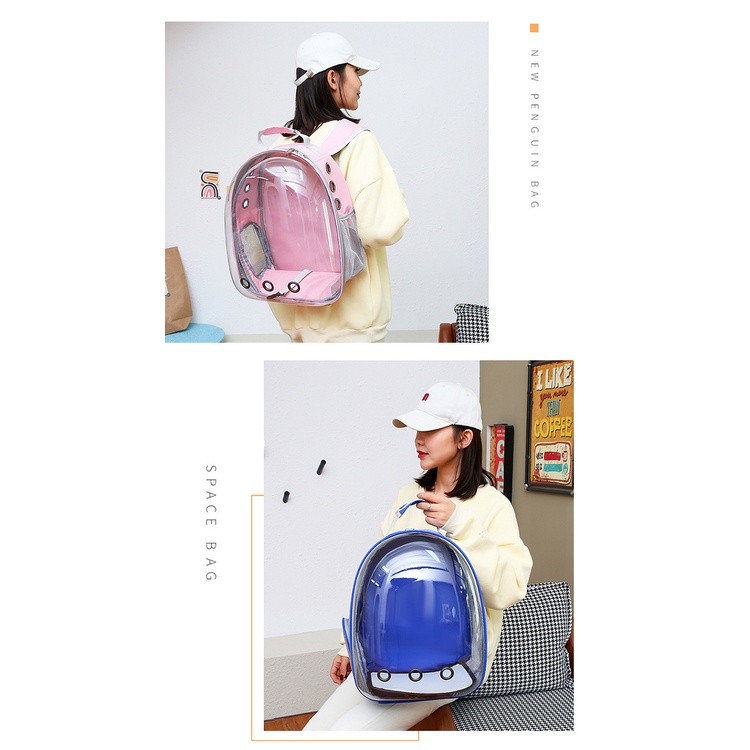 Balo Phi Hành Gia Hàng Xịn Mẫu Mới, Balo Vận Chuyển Chó Mèo Trong suốt