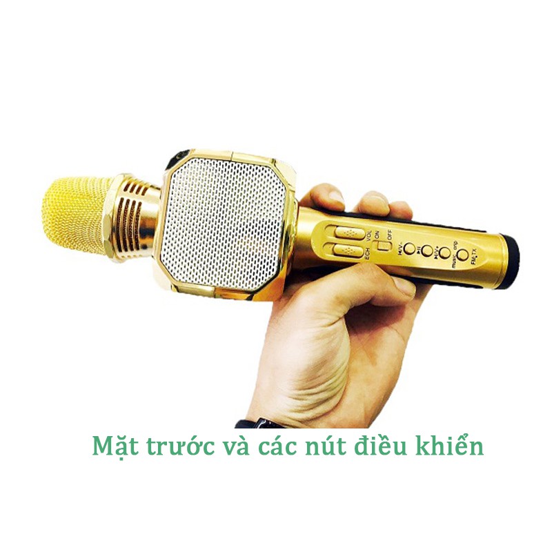 Mic Bluetooth Karaoke SD10 Kiêm Loa Trợ Giảng Nhỏ Gọn Tích Hợp Pin Có Thể Sạc Hàng Chuẩn