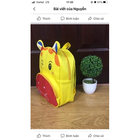 Ba lô hươu cho bé mầm non