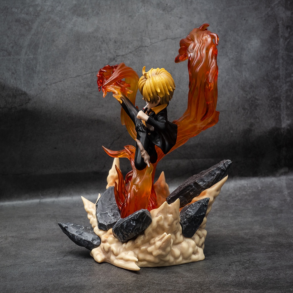 Mô hình One Piece Sanji Hắc Cước cao 22cm, mô hình One Piece Figure Sanji băng Mũ Rơm