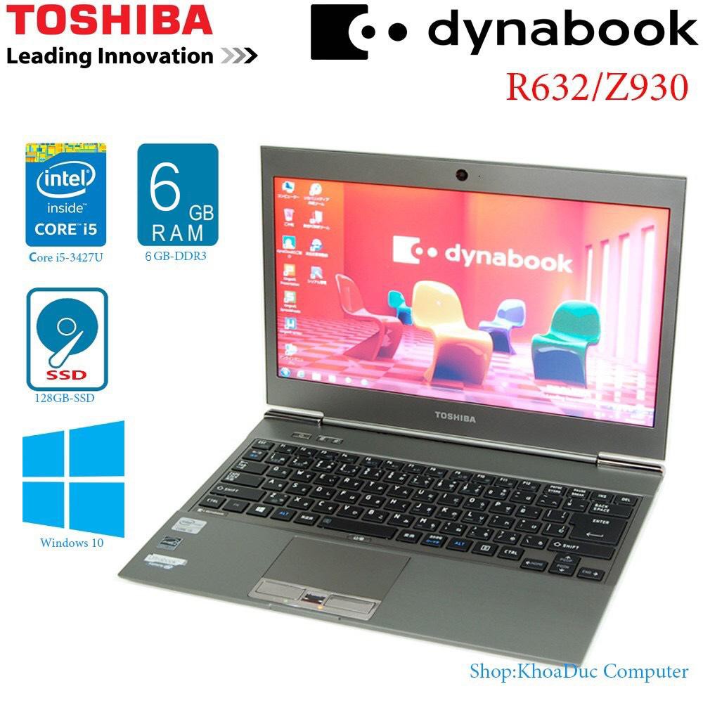 Laptp Toshiba dynabook R632/Z930 i5 /6gb ram/128GB ssd siêu mỏng, siêu nhẹ, siêu nhanh | BigBuy360 - bigbuy360.vn