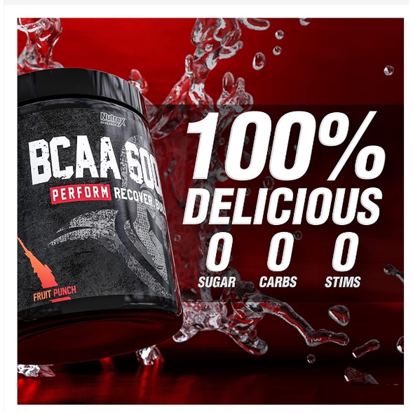 [Chính hãng] Phục Hồi Cơ, Chống Mất Cơ, Chống Nhức Mỏi Cơ, Phát Triển Cơ Bắp Nutrex BCAA 6000 (30 Lần Dùng)