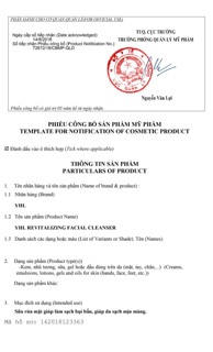 SỮA RỬA MẶT TRẮNG DA YHL