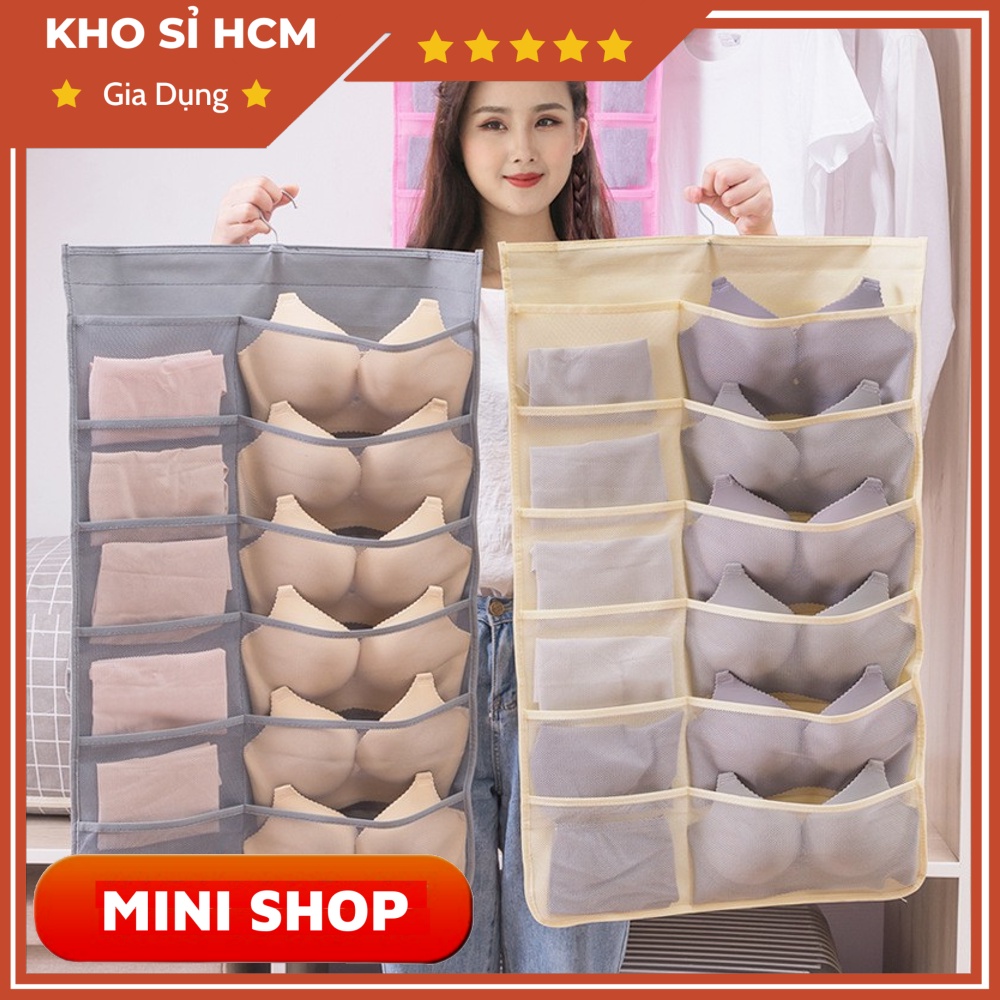 Túi Treo Đồ Lót/Vớ 2 Mặt 30 Ngăn Model MINISHOP H218