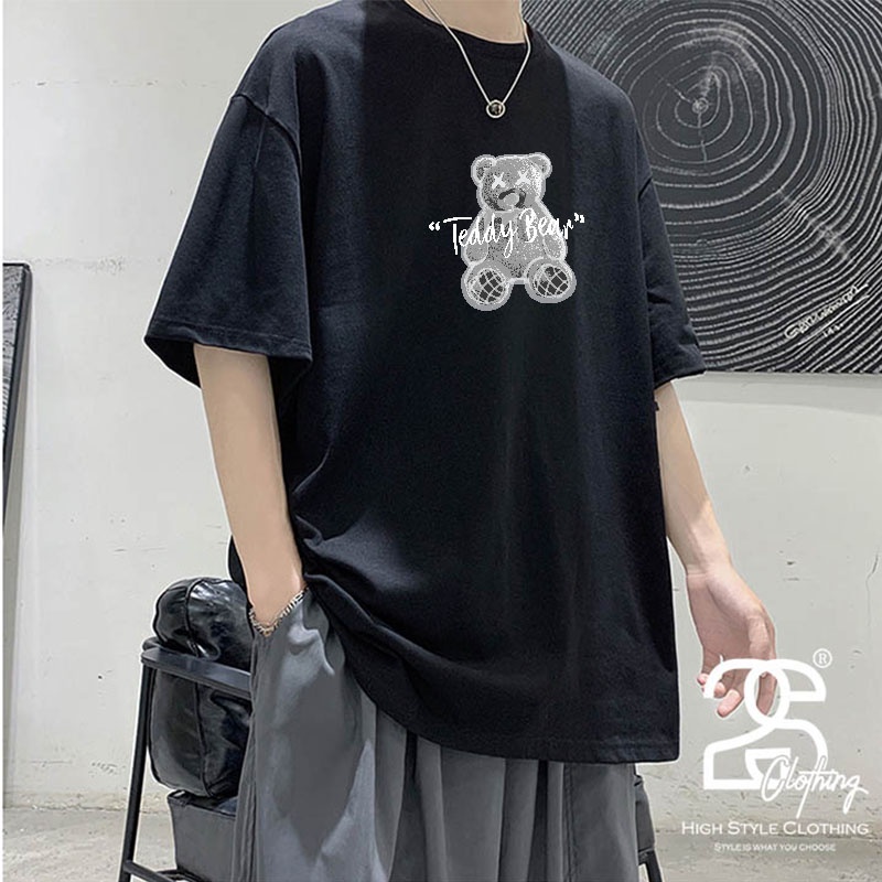 Áo Thun Basic Trơn Missout 2S Clothing, Áo Phông Tay Lỡ Form Rộng Nam Unisex Màu Hồng In Hình DK13