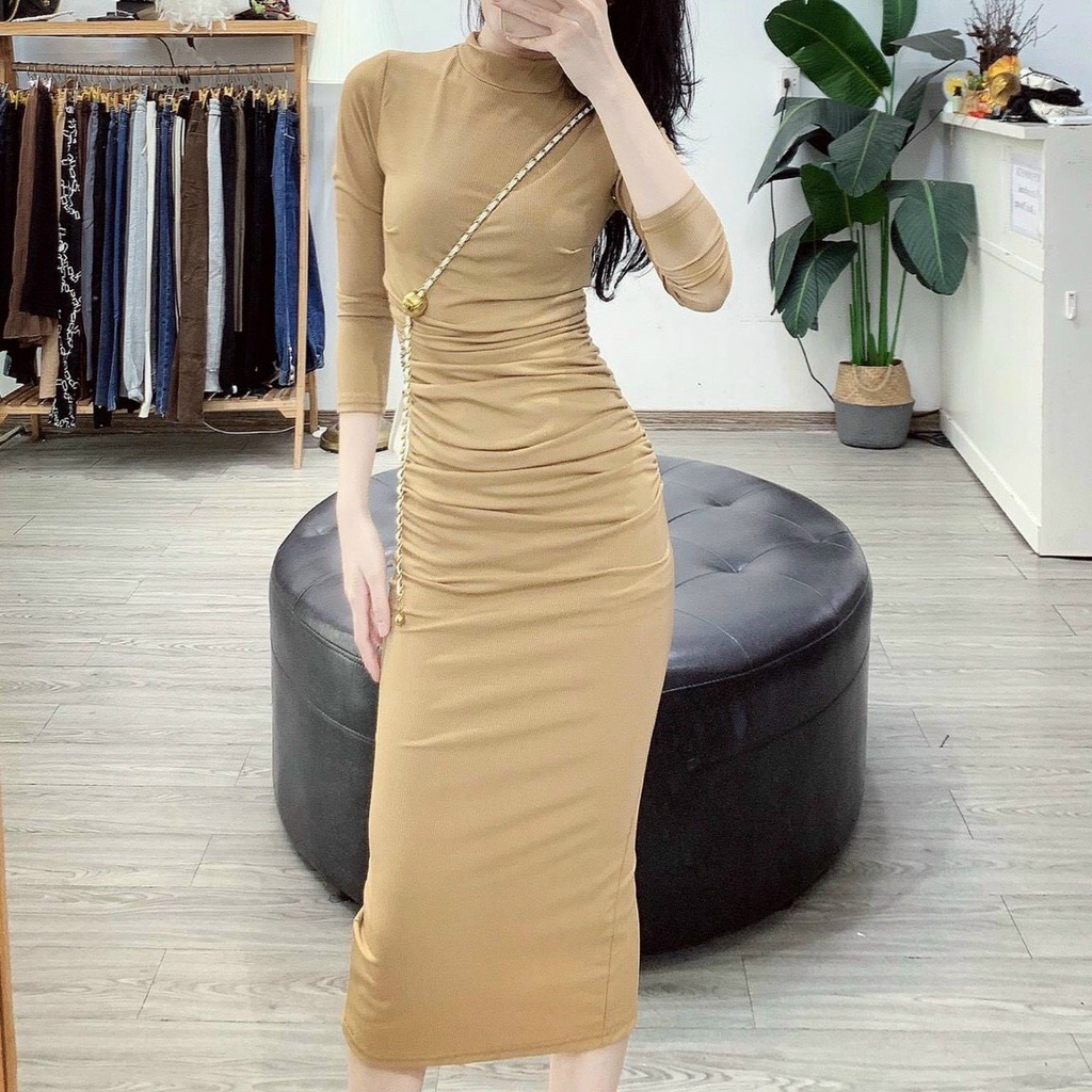 Đầm Váy Body Sang Chảnh Đầm Dự Tiệc Chất Thun Mã KH025 | BigBuy360 - bigbuy360.vn