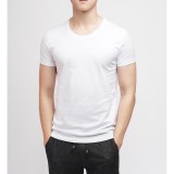 Áo thun nam ARISTINO mặc nhà 100% cotton cổ tròn siêu mềm mát AC22