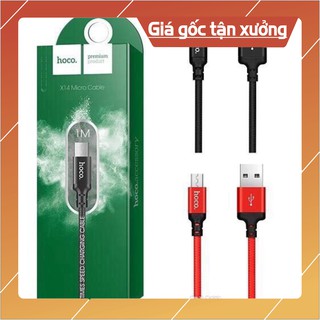 Xả Cáp sạc Hoco X14 siêu bền chân Lightning, Micro USB, Type C dài 1m, 2m