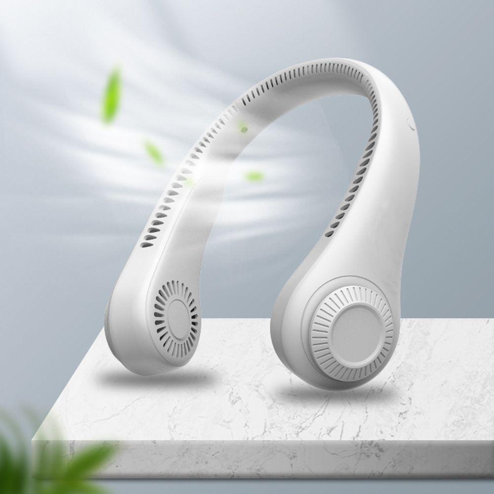 QUINTON Quạt Làm Mát Đeo Cổ Chạy Pin Không Mùi Không Ồn Tiện Dụng