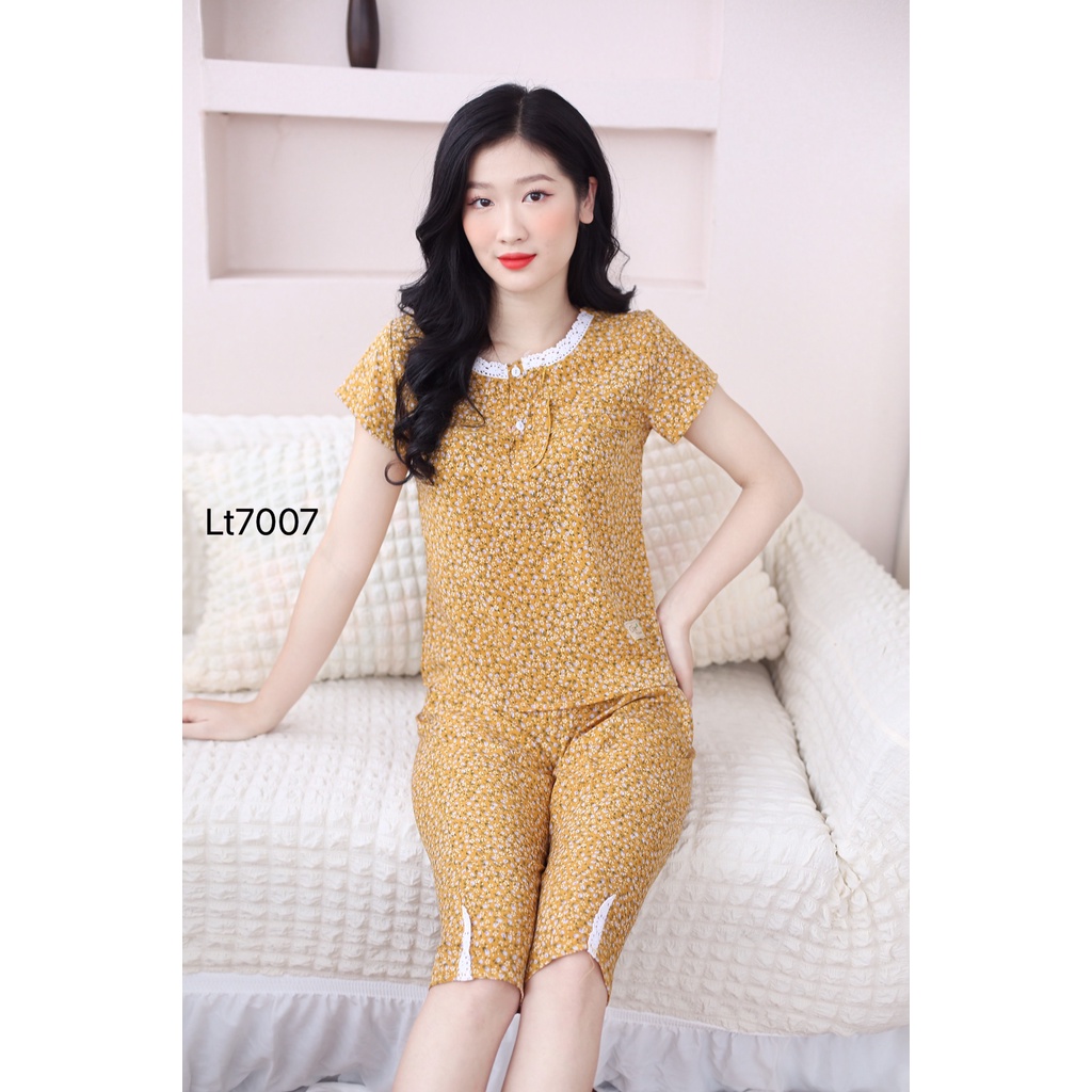 Quần áo ngủ nữ mặc nhà đẹp chất lụa thái mềm mát | BigBuy360 - bigbuy360.vn