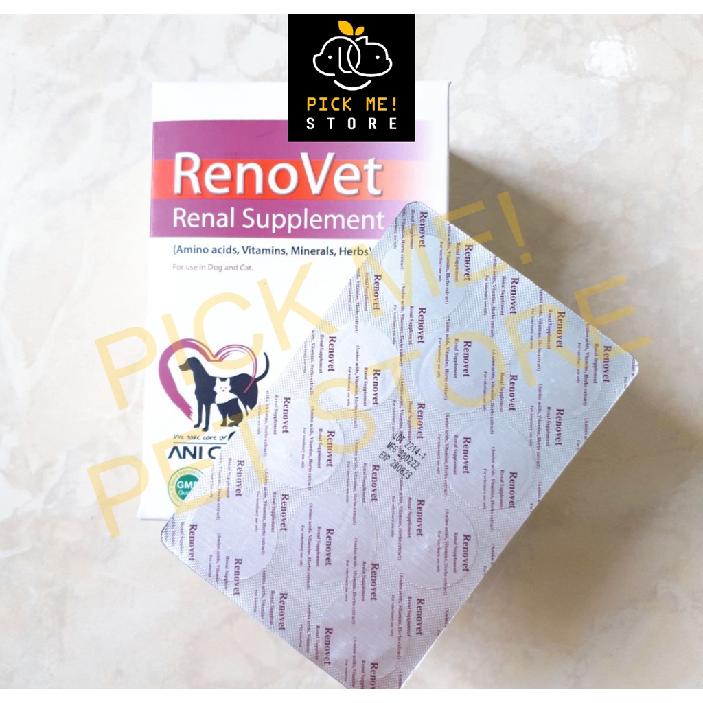 [ 1 Viên ] RENOVET - Bổ Thận, Tăng Cường Chức Năng Thận Chó Mèo