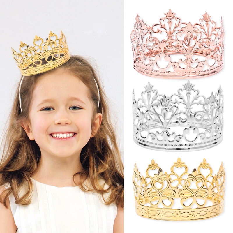 Vương Miện Công Chúa Bằng Kim Loại Chất Lượng Cao Trang Trí Bánh Kem Tiệc Sinh Nhật Đám Cưới/ Lễ Tình Nhân Cho Bé Gái / Bé Gái