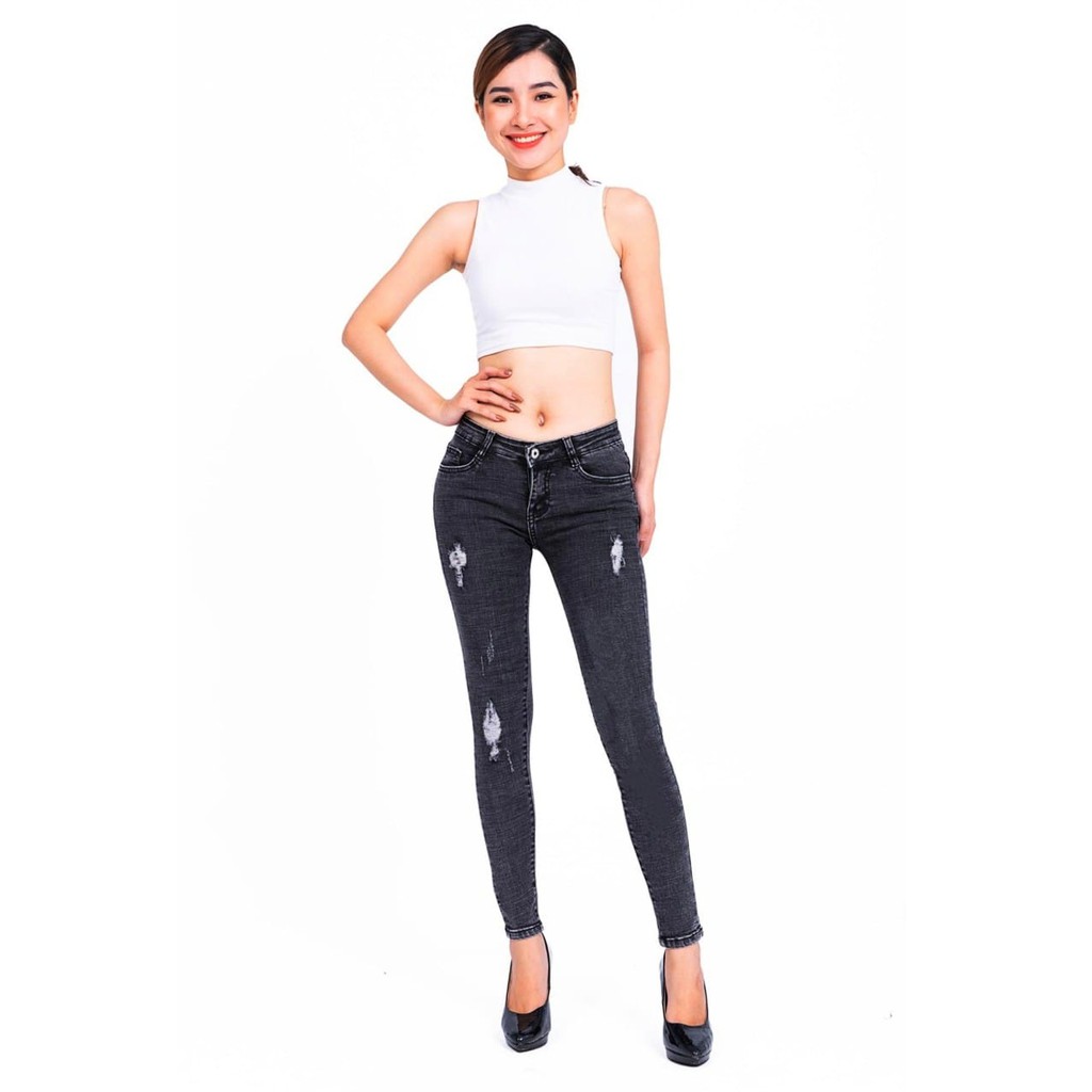 Quần Jean Nữ Rách Size 46 -50 Kg