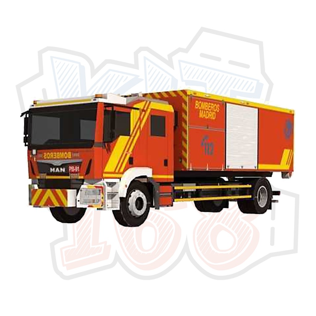 Mô hình giấy Xe cứu hỏa MAN TGM