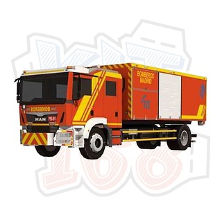 Mô hình giấy Xe cứu hỏa MAN TGM