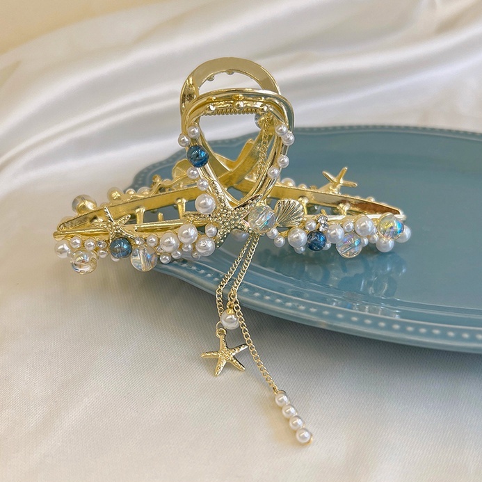 Kẹp Tóc Đính Ngọc Trai Giả Thiết Kế Tinh Tế Thời Trang Hàn Quốc 2022