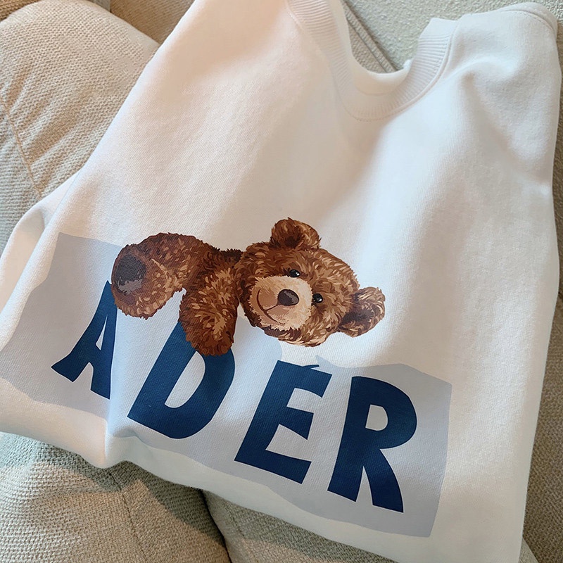 【Guimi】Hoạt Hình Áo Thun Nữ Tay Dài Cổ Tròn Form Rộng Phong Cách Hàn Quốc | BigBuy360 - bigbuy360.vn