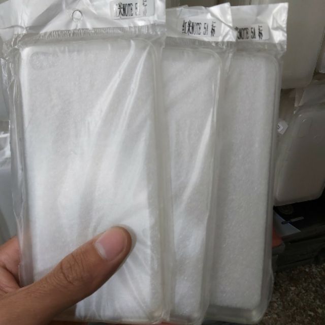 Bộ 3 chiếc ốp lưng silicon xiaomi redmi note 5A trong suốt (tặng kính cường lực cao cấp)