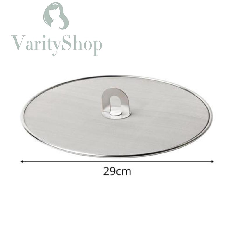 Nắp thép không gỉ đậy chảo chống bắn dầu nóng 3 kich cỡ lựa chọn tiện lợi