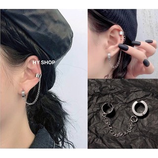 Kẹp tai và kẹp vành tai không cần xỏ lỗ titan không gỉ cho nam nữ cá tính unisex bts phong cách hiphop