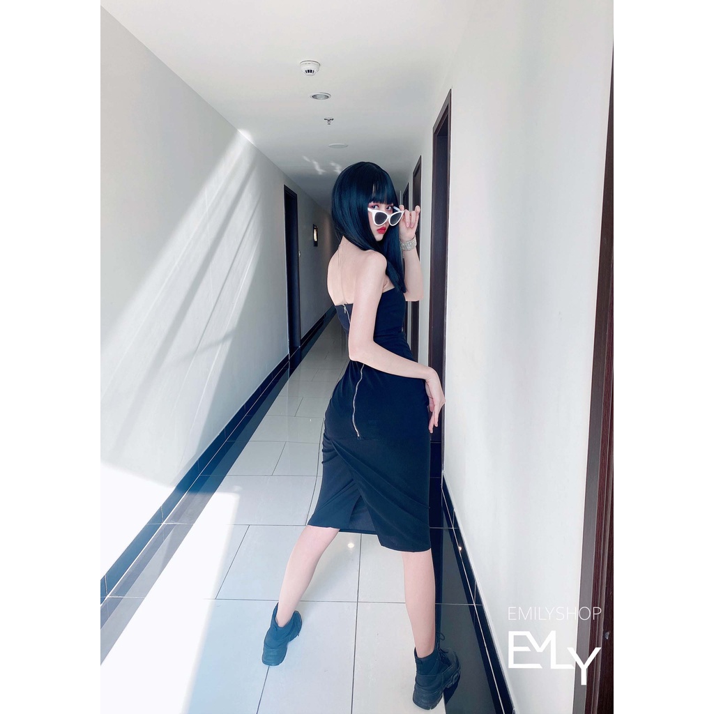 Đầm dáng ôm body kiểu dáng cúp ngực kèm túi Emilyshop ulzzang