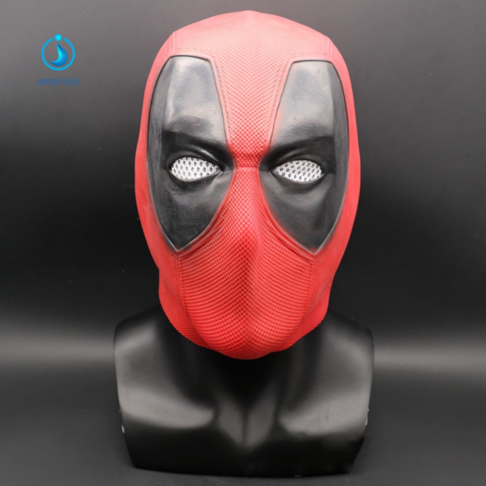 Mặt Nạ Hóa Trang Deadpool Bằng Latex Che Phủ Toàn Diện Dùng Trong Tiệc Halloween