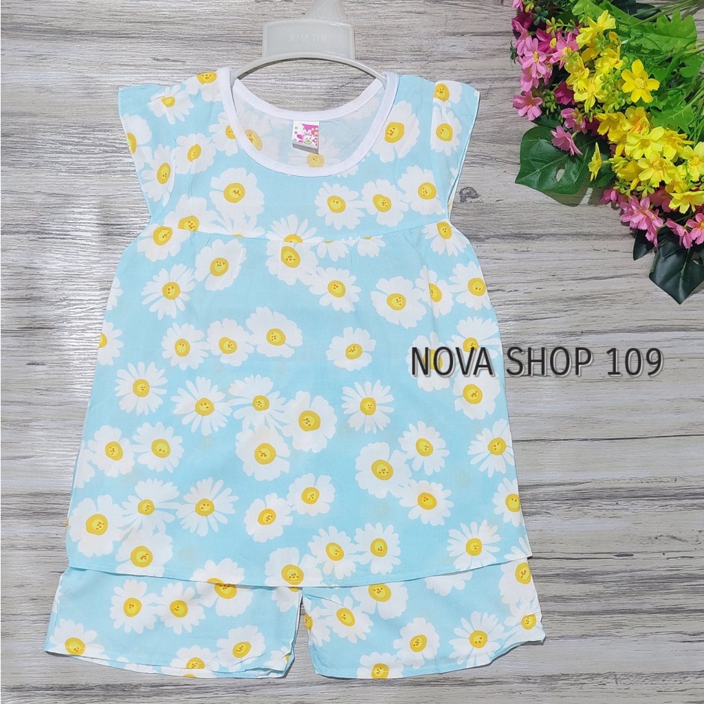 Đồ bộ tôn lanh cánh tiên cho bé gái từ 4 đến 26kg, đồ bộ mặc nhà bé gái NOVA SHOP 109