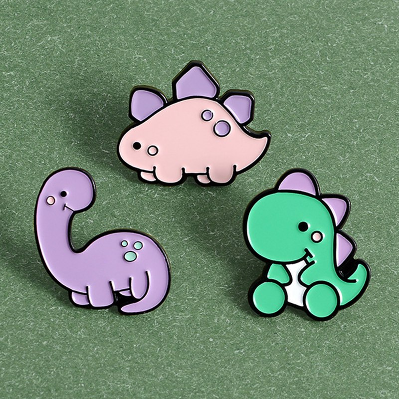 Ghim càI áo thiết kế hình khủng long hoạt hình dễ thương