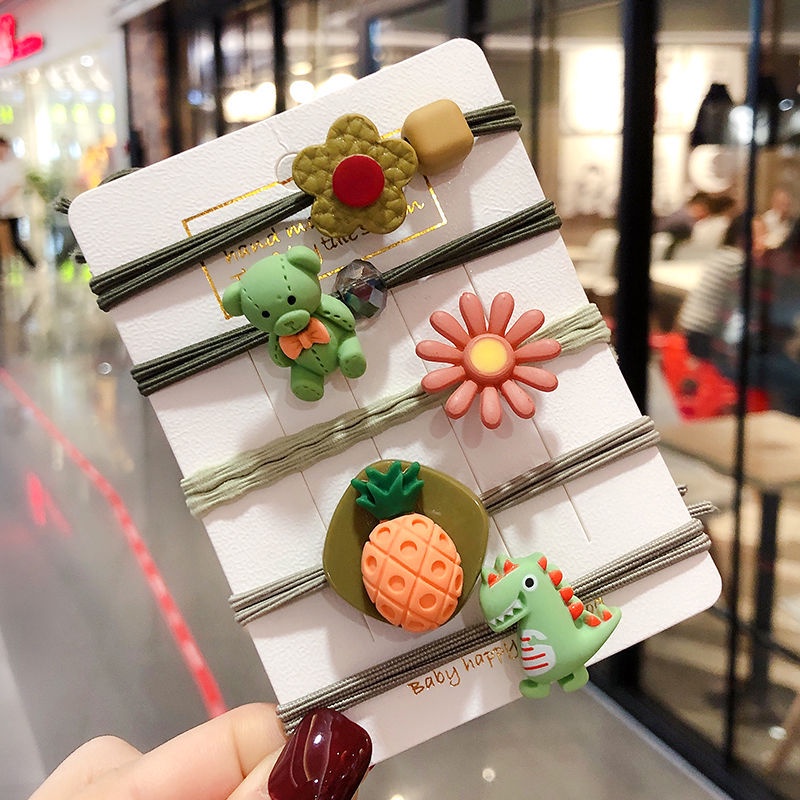 Dây Buộc Tóc Cao Su Phong Cách Hàn Quốc Đơn Giản Dễ Thương Cho Nữ