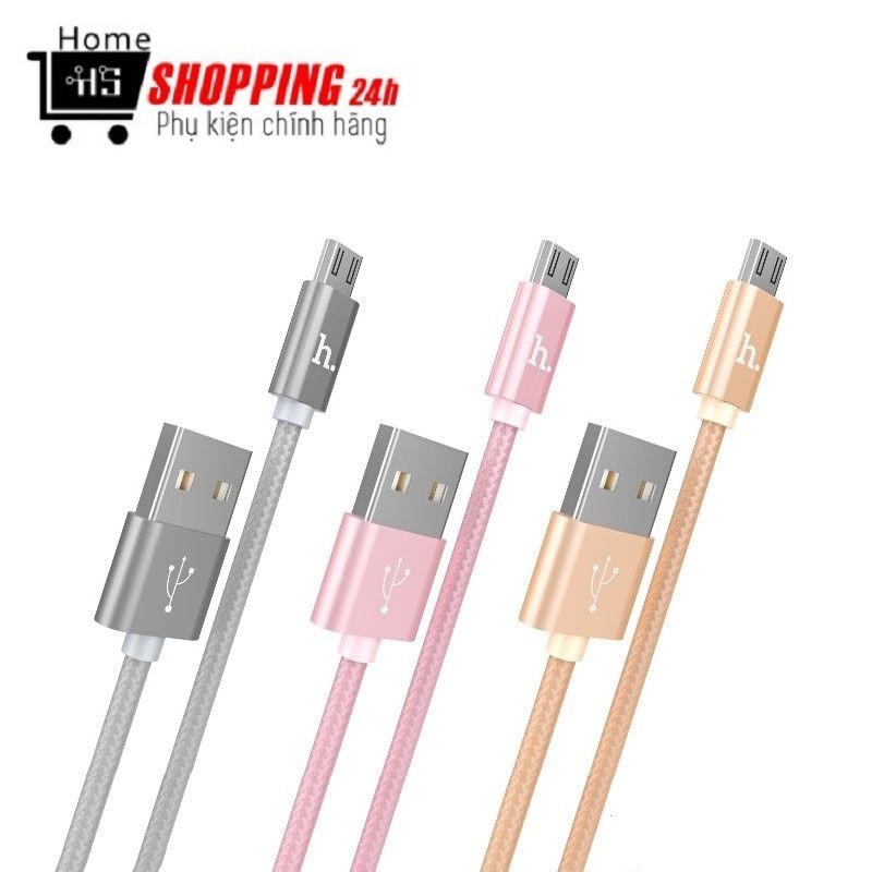 Cáp sạc micro USB Hoco X2 cho androi - dài 1m (màu ngẫu nhiên) - Chính hãng