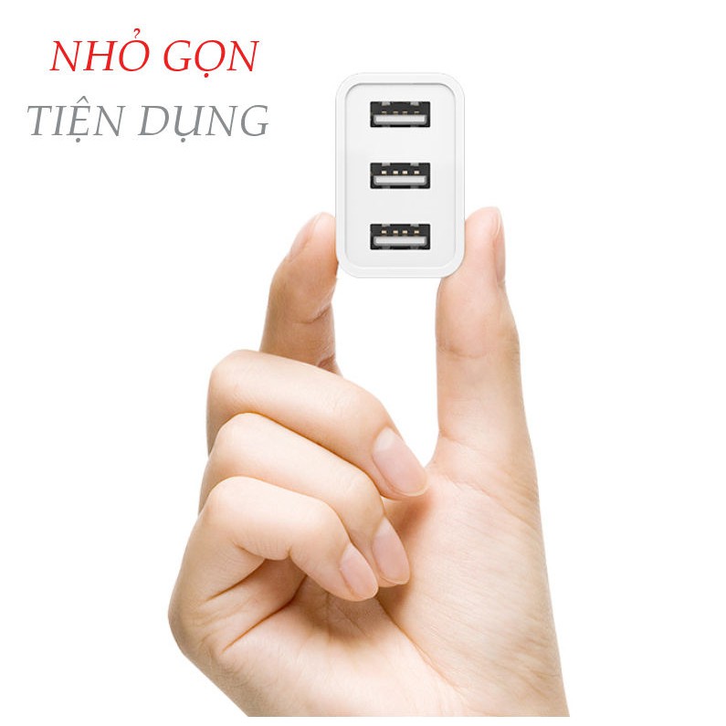 Cốc sạc 3 cổng USB cho điện thoại, máy tính bảng... YOOBAO 723