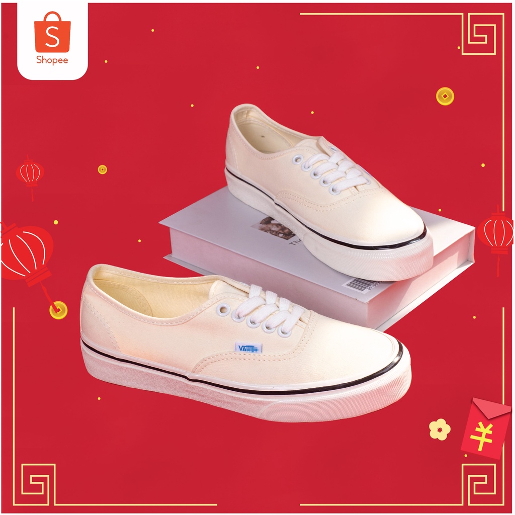 Giày Sneaker Nam, Giày Vans [REAL] Authentic màu Cream cho nam nữ