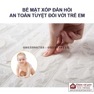 Xốp dán tường mỏng khổ 70cm x 77cm