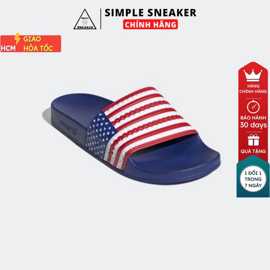 Dép Adidas Quốc Kỳ Mỹ - Simple Sneaker