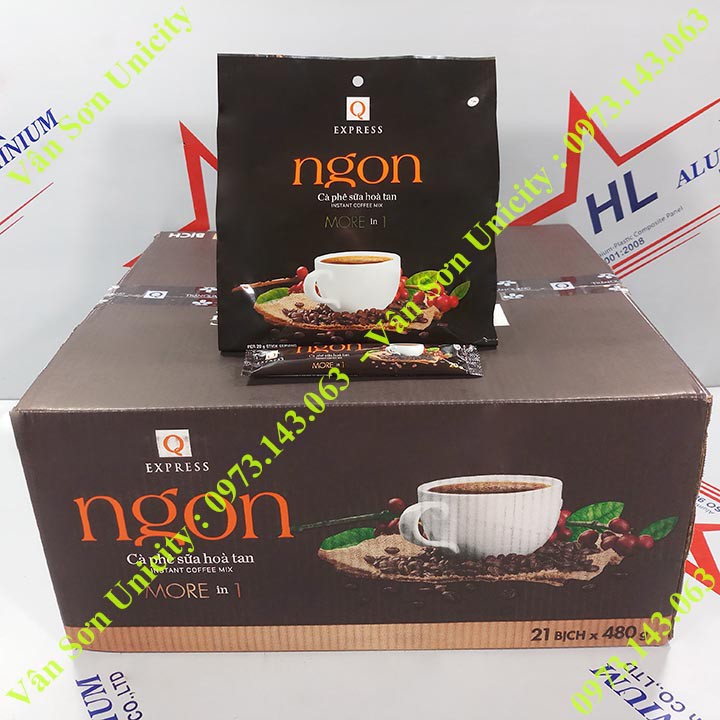 Cà phê sữa Ngon Trần Quang bịch 480g (24 gói dài * 20g) Mẫu xuân 2022 | BigBuy360 - bigbuy360.vn