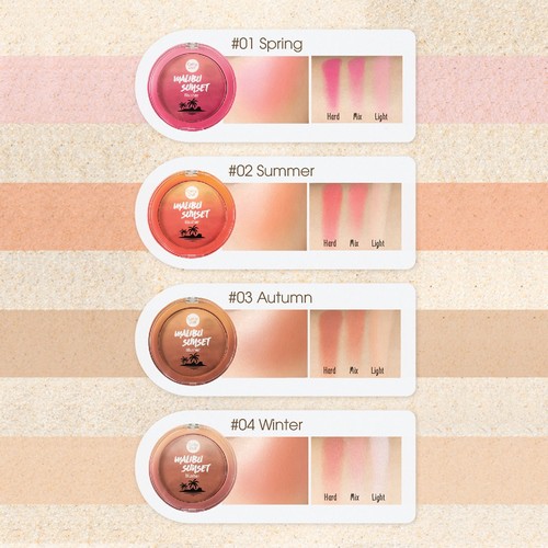Phấn Má Hồng Cathy Doll Malibu Sunset Blusher 7g #01 Spring