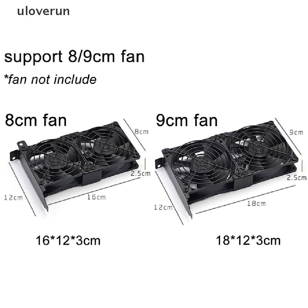 Quạt Làm Mát 8 / 9cm Dành Cho Máy Tính Thẻ Đồ Họa