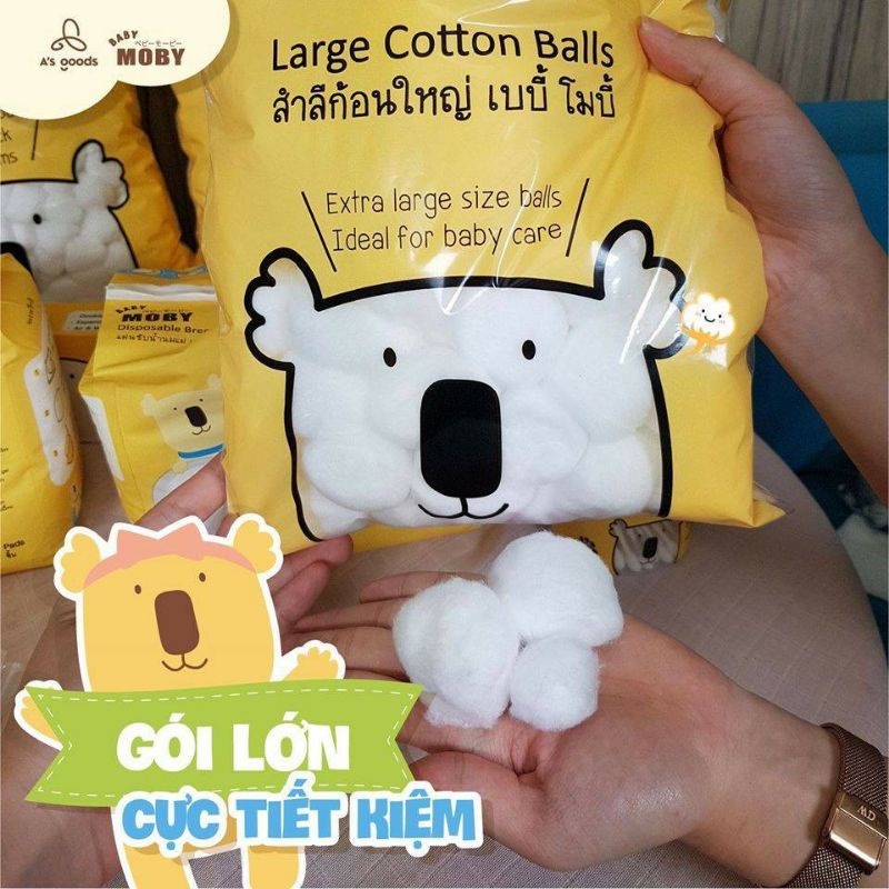 Bông Viên Đa Năng Moby Thái Lan 100gr