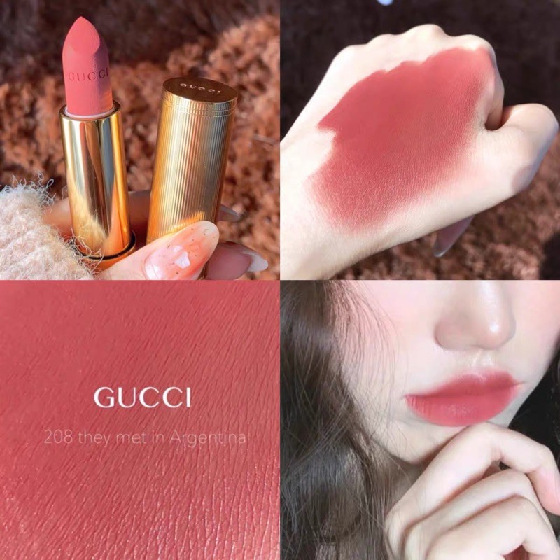 Son GUCCI MATTE LIPSTICK màu 505 & 208 hot hit CÓ SẴN