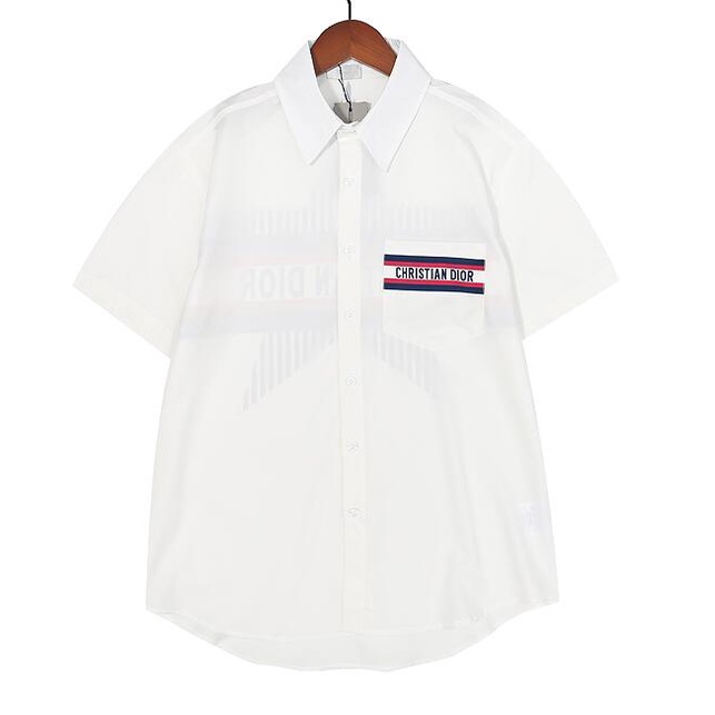 Áo Sơ Mi Cotton Ngắn Tay In Họa Tiết Thời Trang Cho Nam Nữ