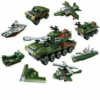 Bộ lắp ráp mô hình xe tăng 8 in 1